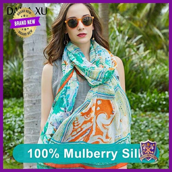 Large 100% Mulberry Silk Pashmina Shawl Wedding Travel Scarf Wrap - Picture 5 of 8